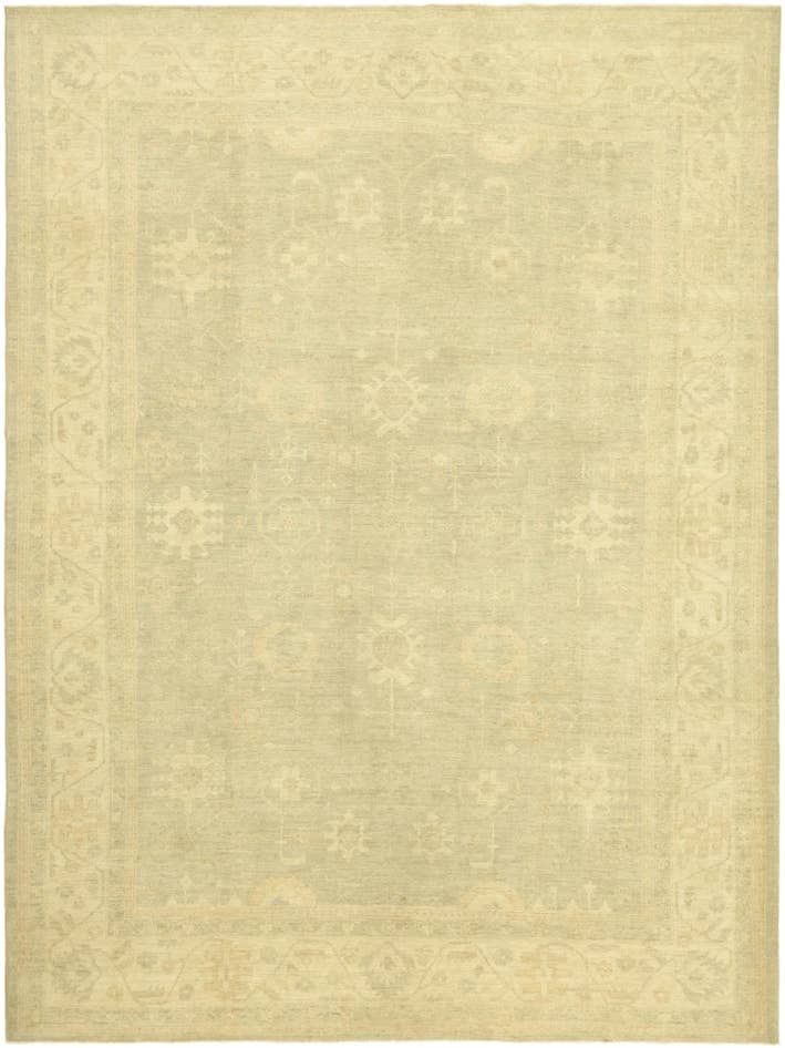 Detail image of 9' x 12' 3 Hand Knotted Peshawar Ziegler Rug