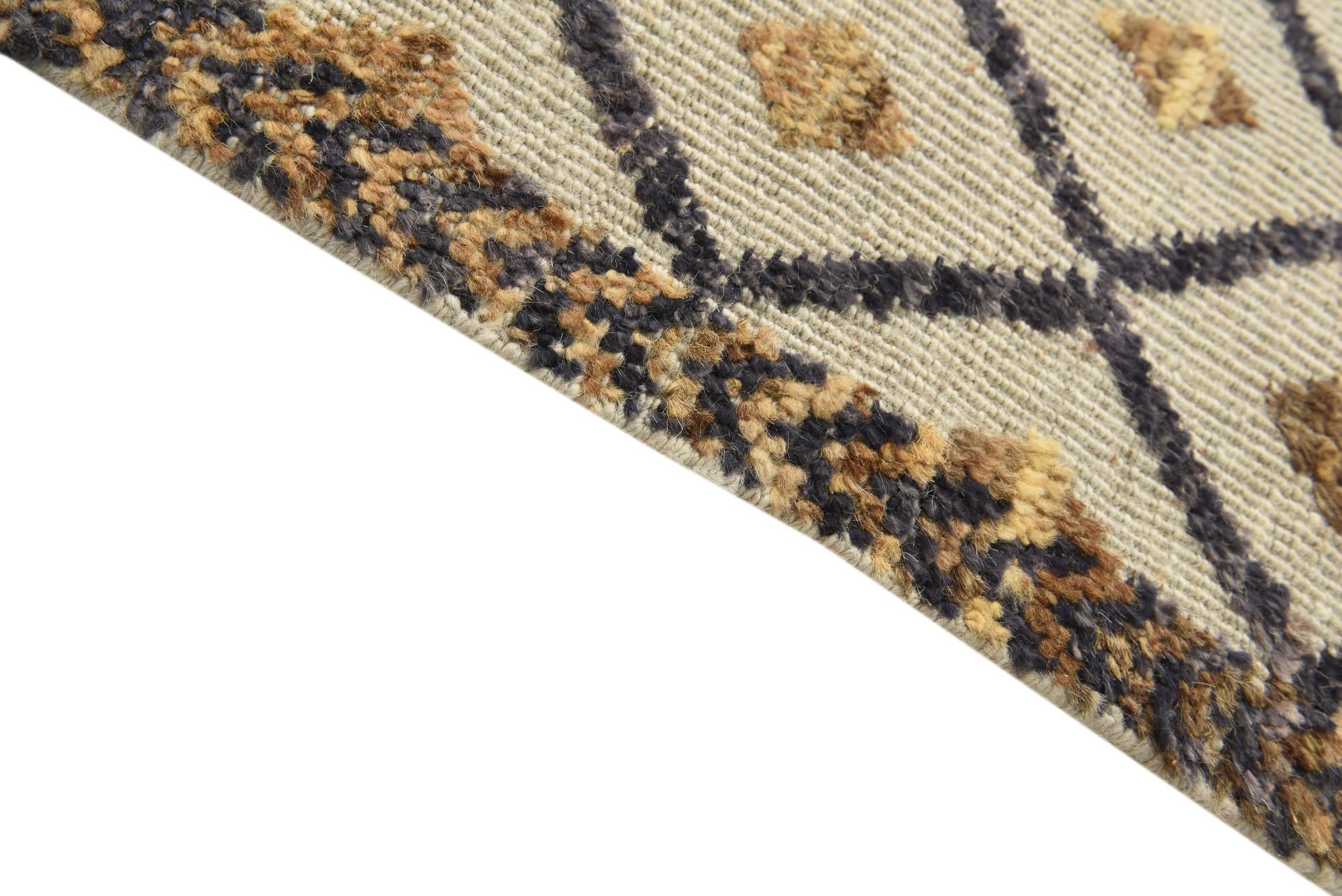 8' x 10' 5 Hand Knotted Peshawar Ziegler Wool Rug