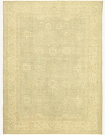 9' x 12' 3 Hand Knotted Peshawar Ziegler Rug