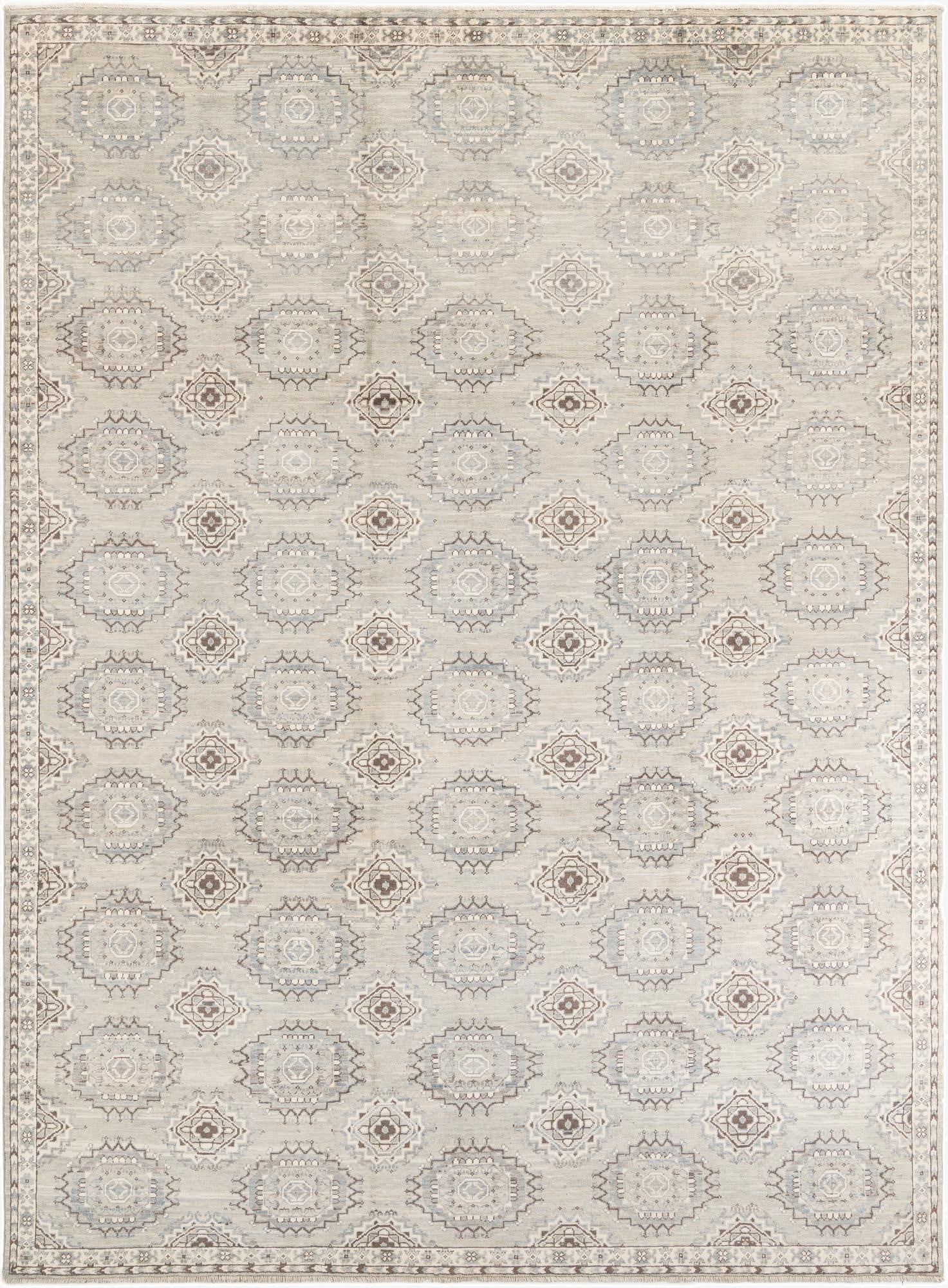 8' 2 x 11'  Hand Knotted Peshawar Ziegler Rug