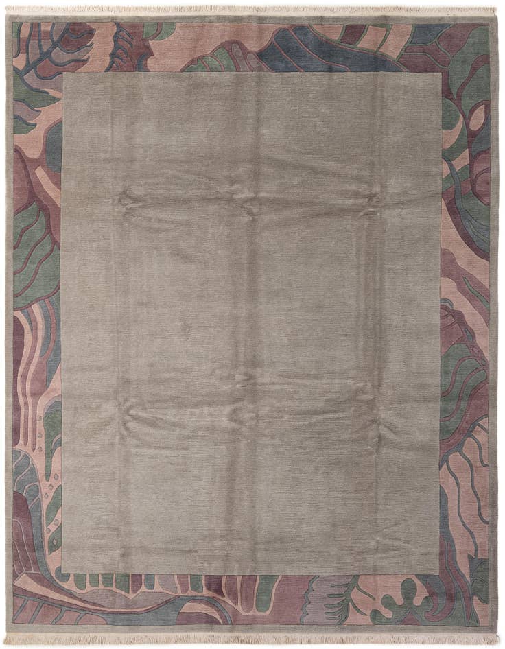 Detail image of 9' 11 x 13' Hand Knotted Tibet Wool Rug