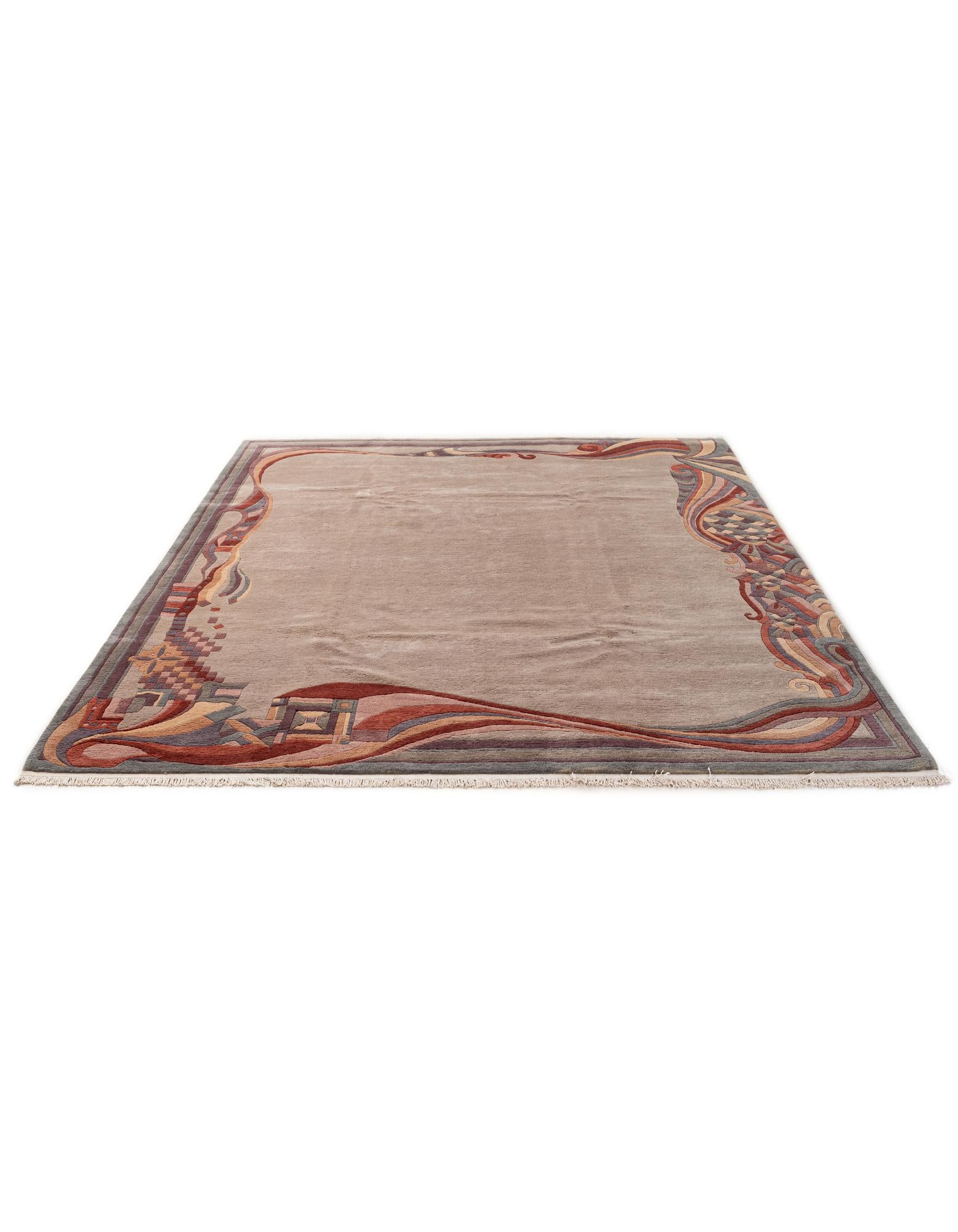 8' 3 x 9' 11 Hand Knotted Tibet Wool Rug