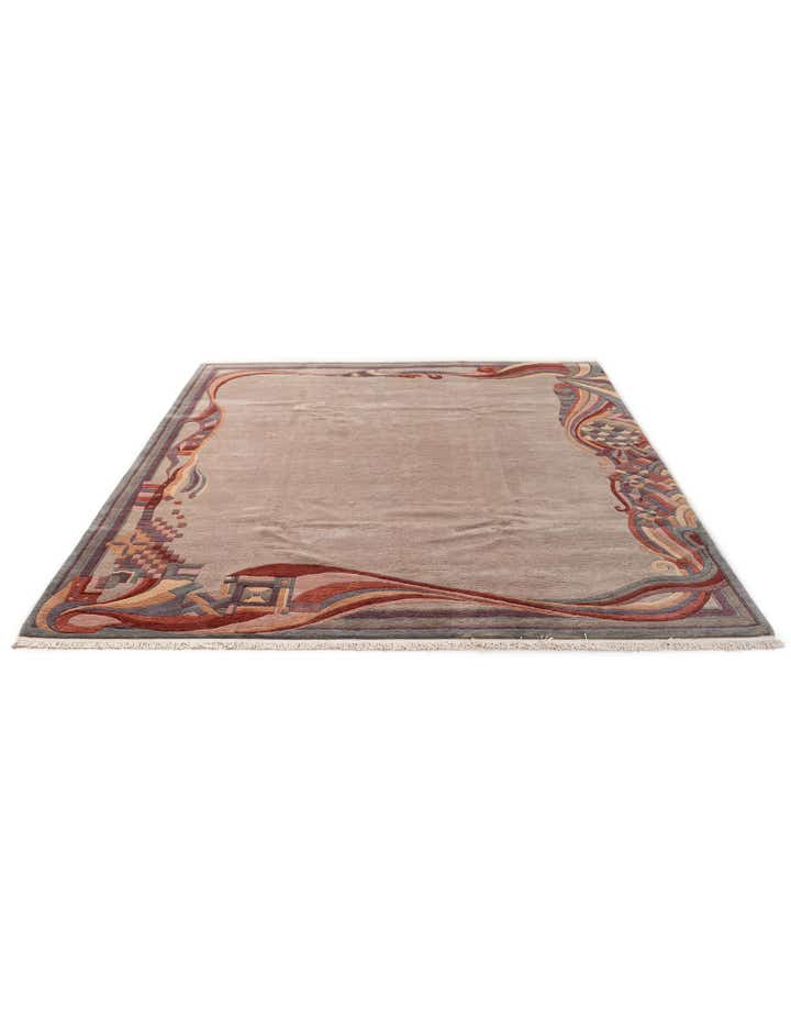 8' 3 x 9' 11 Hand Knotted Tibet Wool Rug