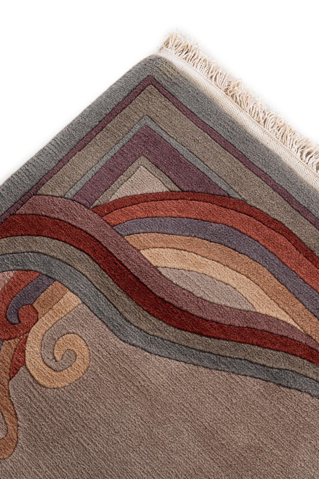 8' 3 x 9' 11 Hand Knotted Tibet Wool Rug