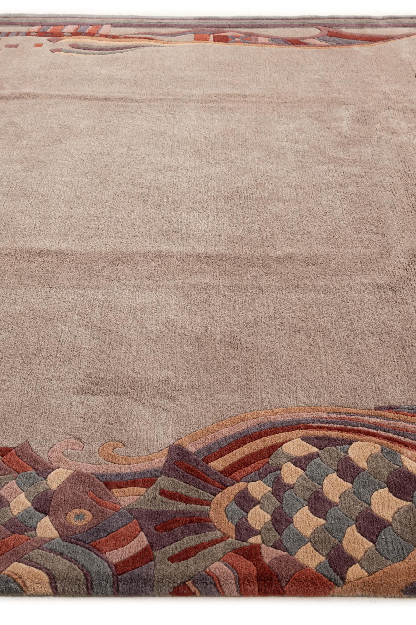 8' 3 x 9' 11 Hand Knotted Tibet Wool Rug