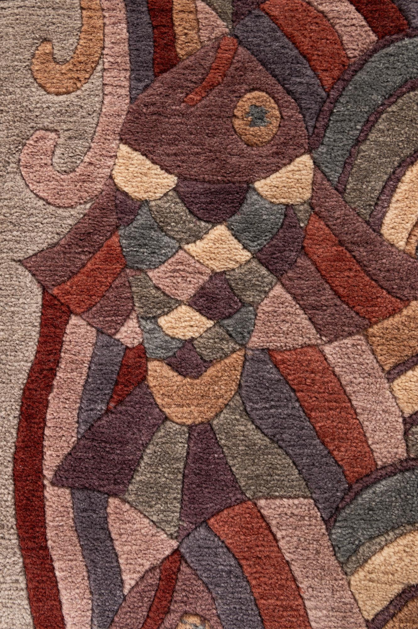 8' 3 x 9' 11 Hand Knotted Tibet Wool Rug