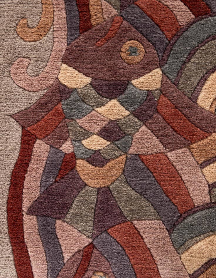 Detail image of 8' 3 x 9' 11  Hand Knotted Tibet Wool Rug