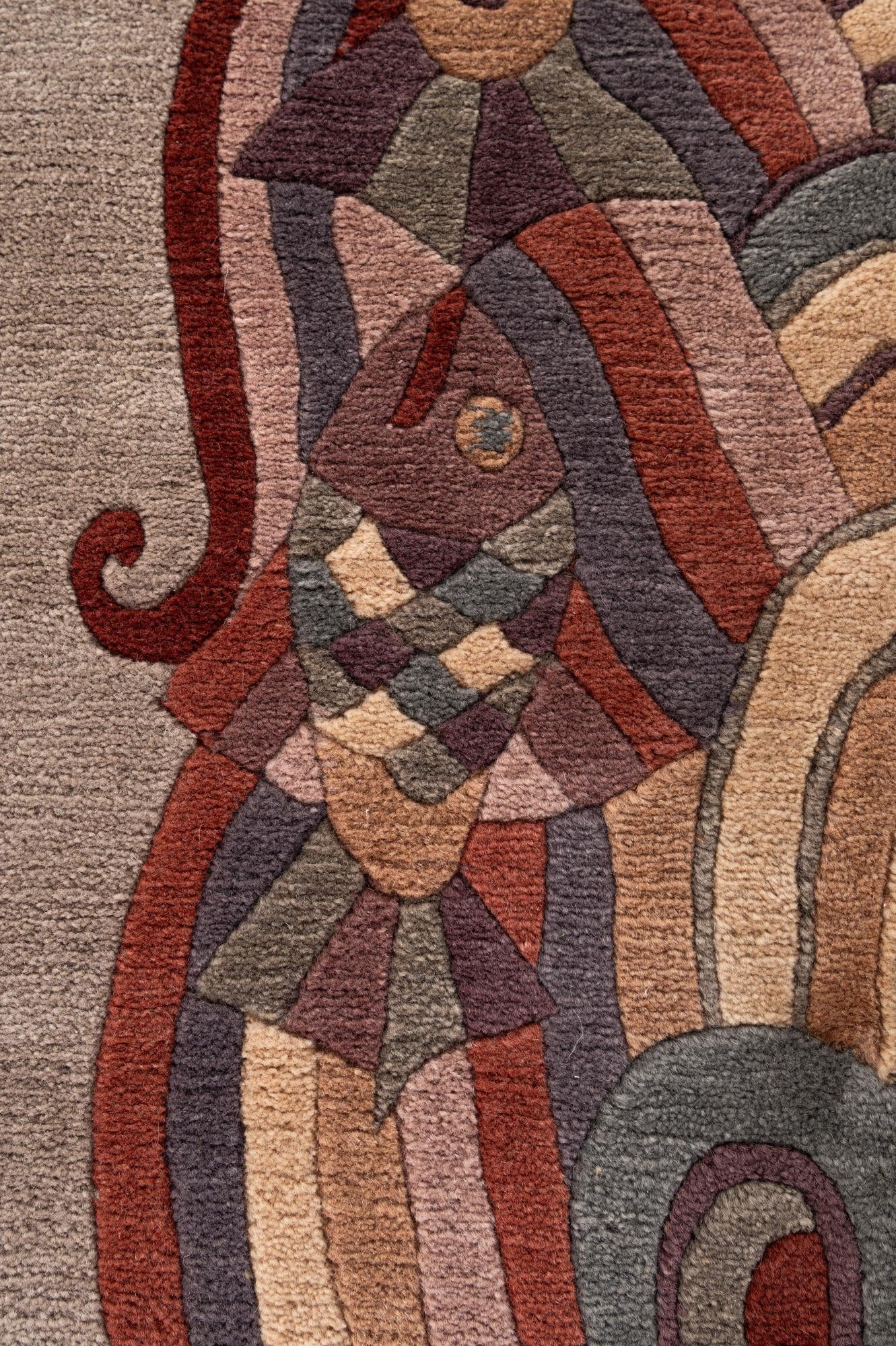 8' 3 x 9' 11 Hand Knotted Tibet Wool Rug