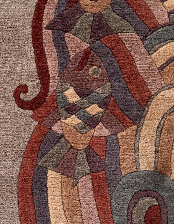 Detail image of 8' 3 x 9' 11  Hand Knotted Tibet Wool Rug