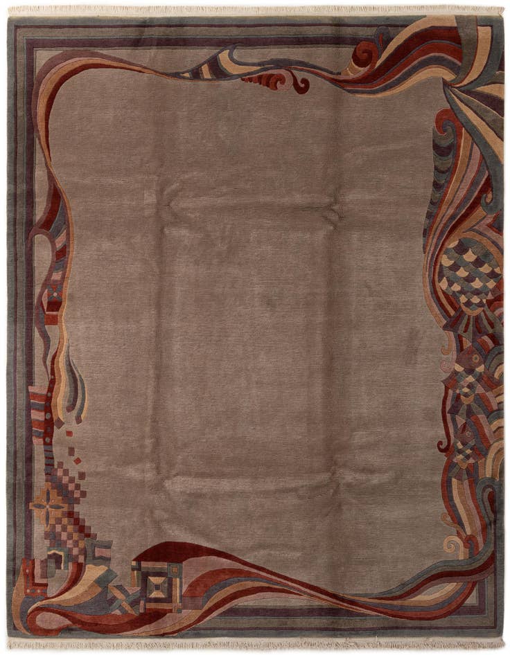 Detail image of 8' 3 x 9' 11 Hand Knotted Tibet Wool Rug