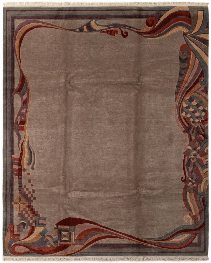 Detail image of 8' 3 x 9' 11 Hand Knotted Tibet Wool Rug