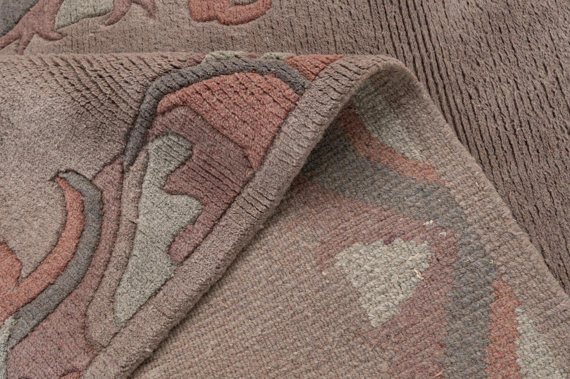 4' x 6' Hand Knotted Tibet Wool Rug