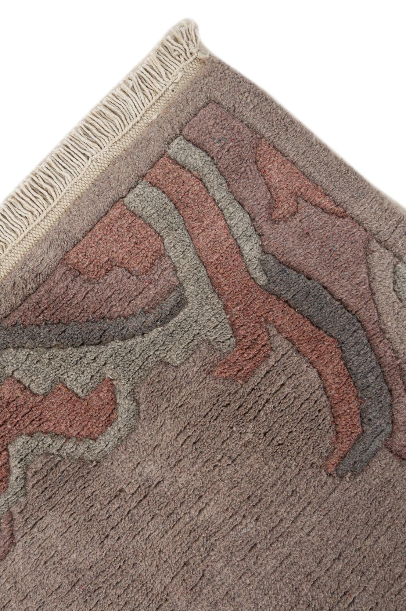 4' x 6' Hand Knotted Tibet Wool Rug