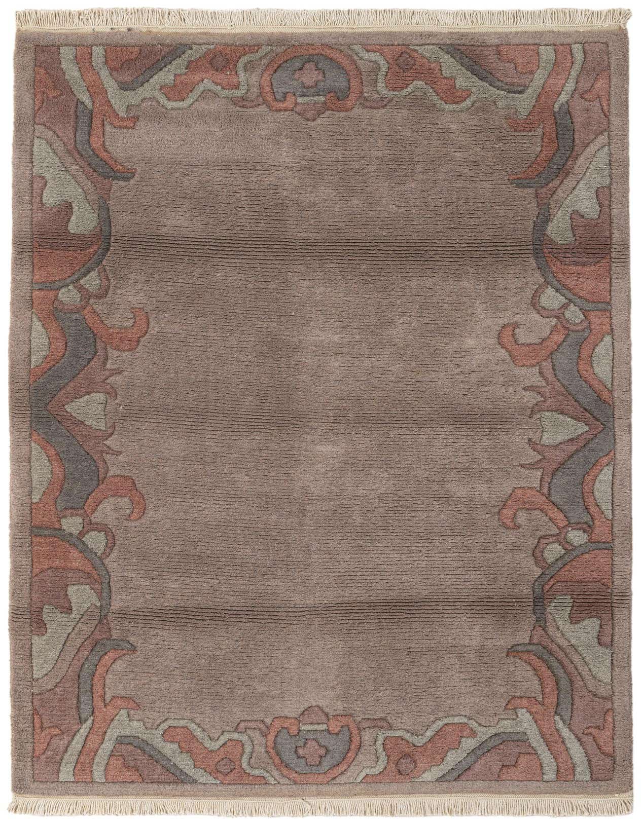 4' x 6' Hand Knotted Tibet Wool Rug