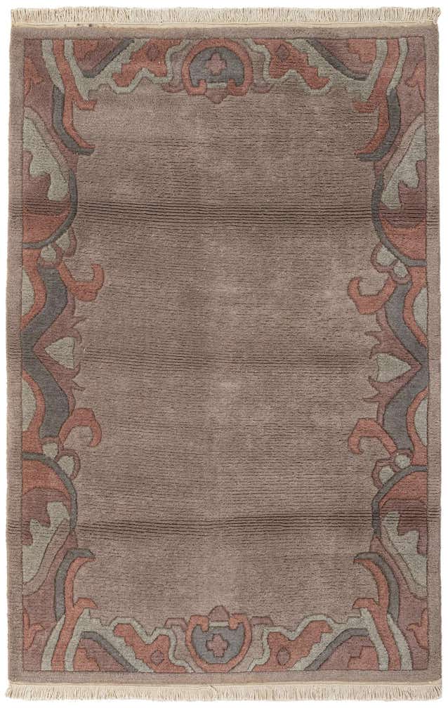 4' x 6' Hand Knotted Tibet Wool Rug