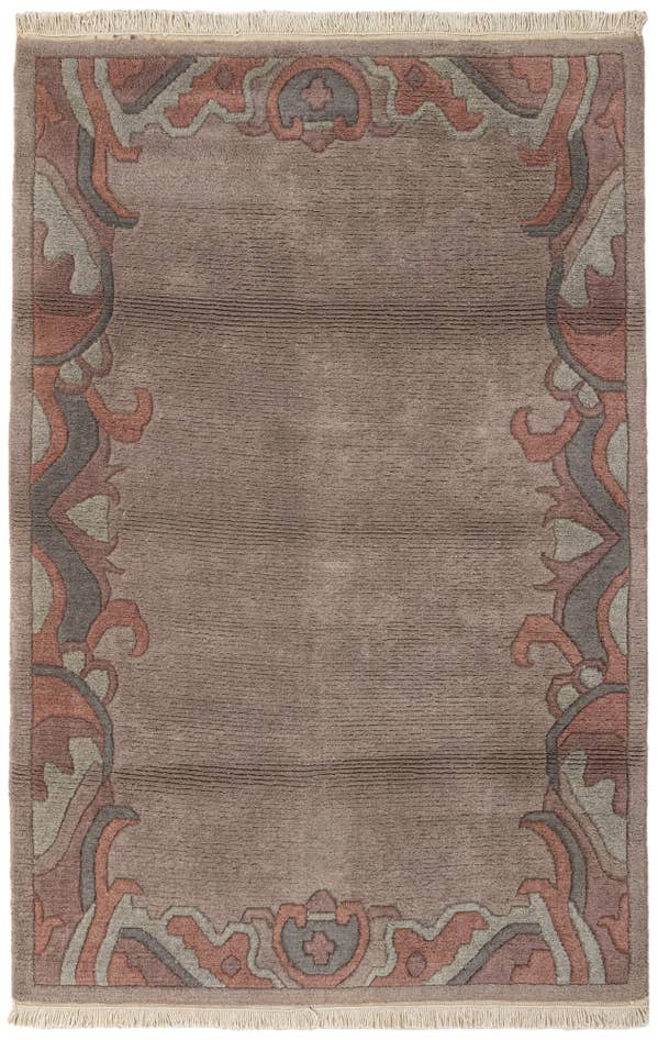 Detail image of 4' x 6' Hand Knotted Tibet Wool Rug