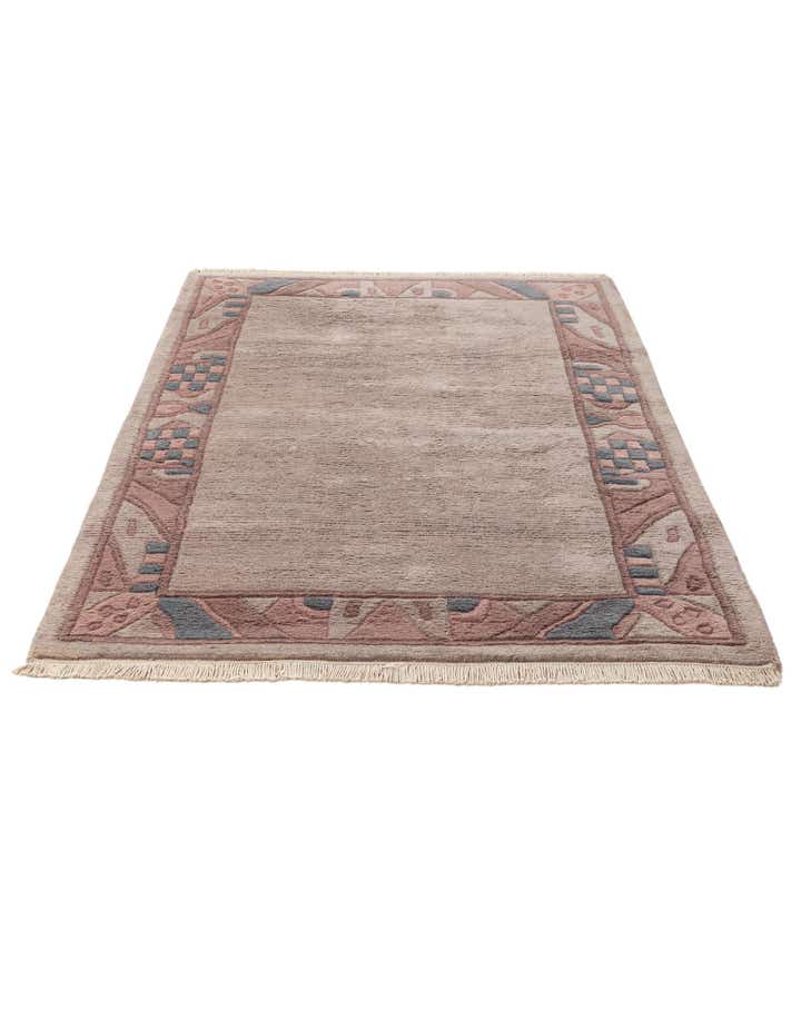 4' x 5' 10 Hand Knotted Tibet Wool Rug