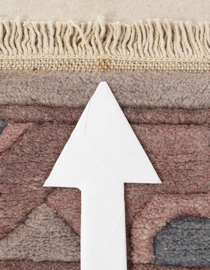 Detail image of 4' x 5' 10  Hand Knotted Tibet Wool Rug