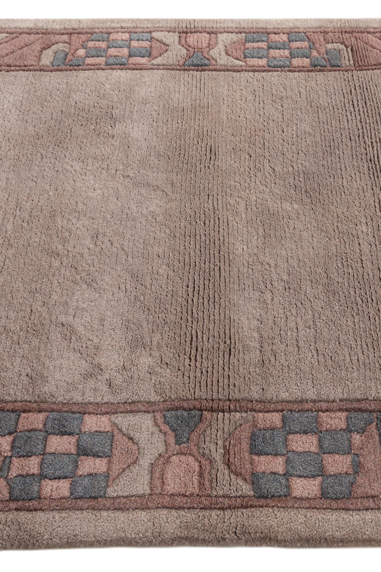 4' x 5' 10 Hand Knotted Tibet Wool Rug