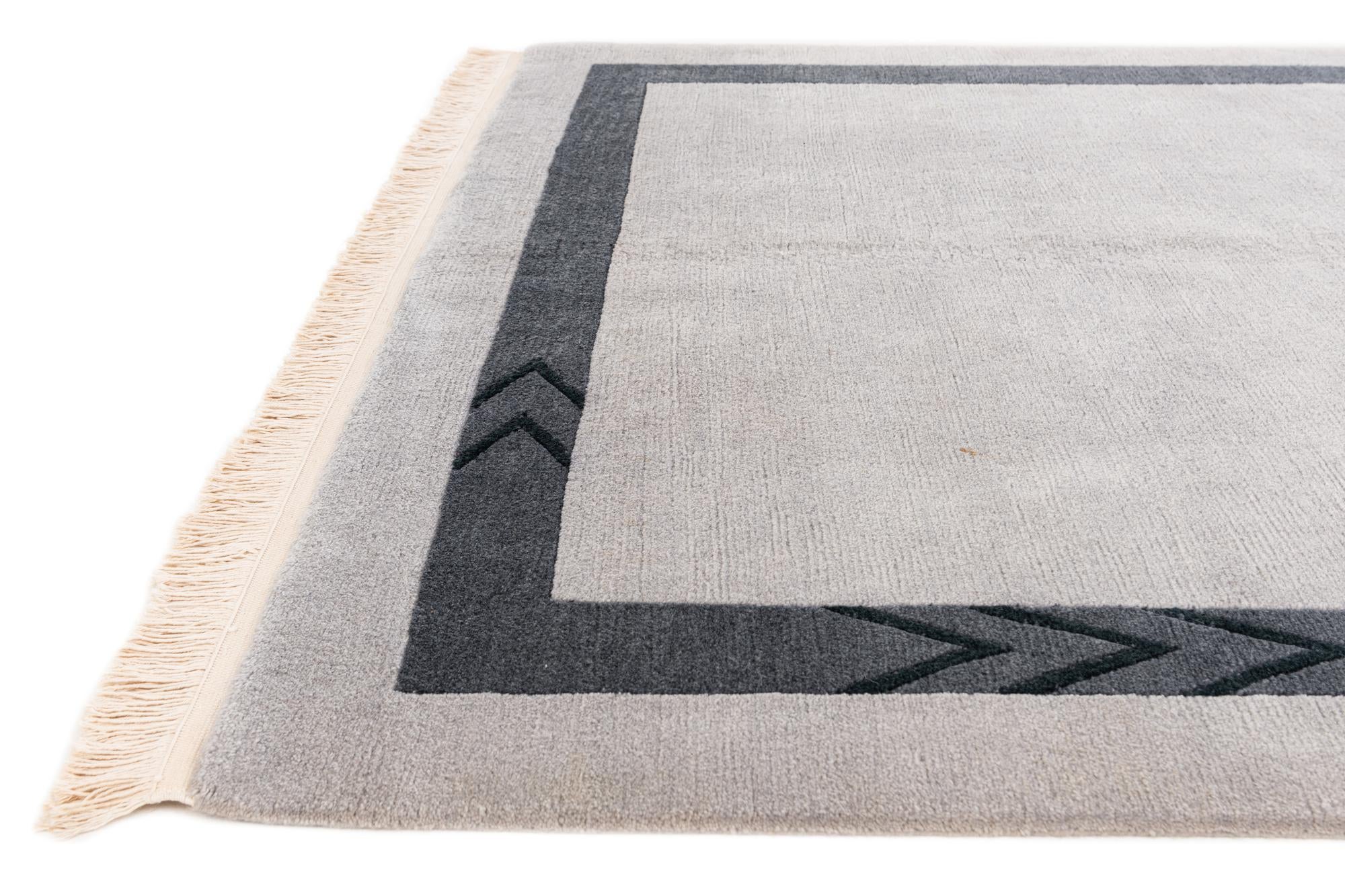 5' 8 x 7' 9 Hand Knotted Tibet Wool Rug