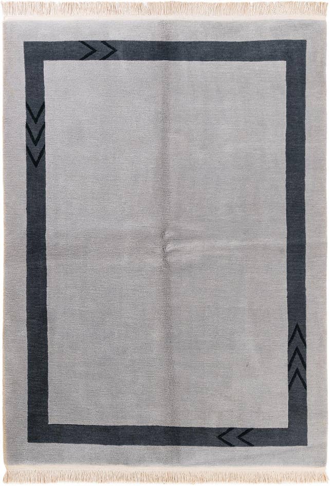 Detail image of 5' 8 x 7' 9 Hand Knotted Tibet Wool Rug