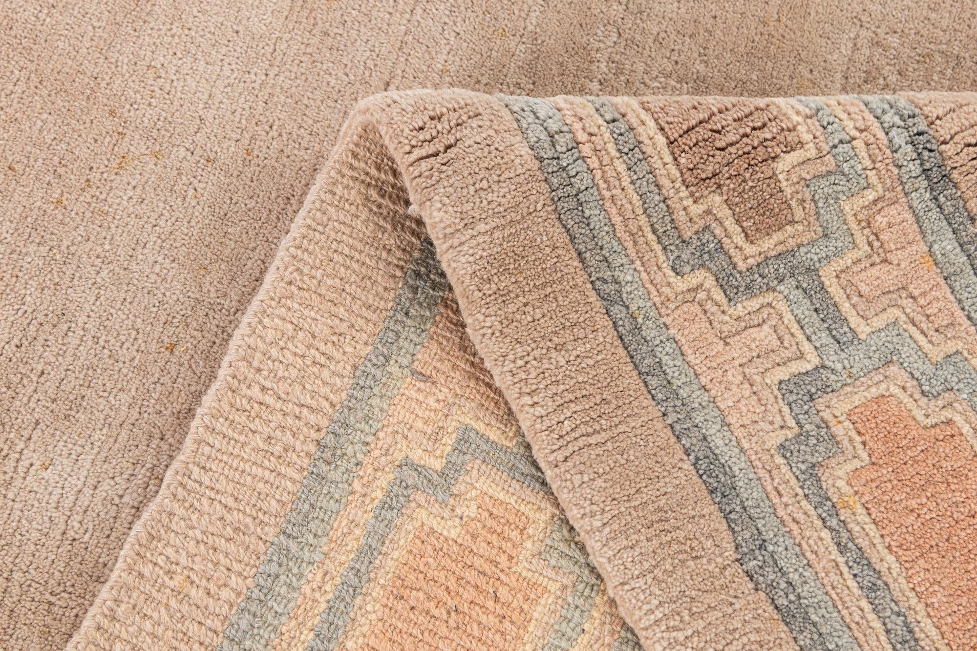 6' 6 x 9' 8 Hand Knotted Tibet Wool Rug