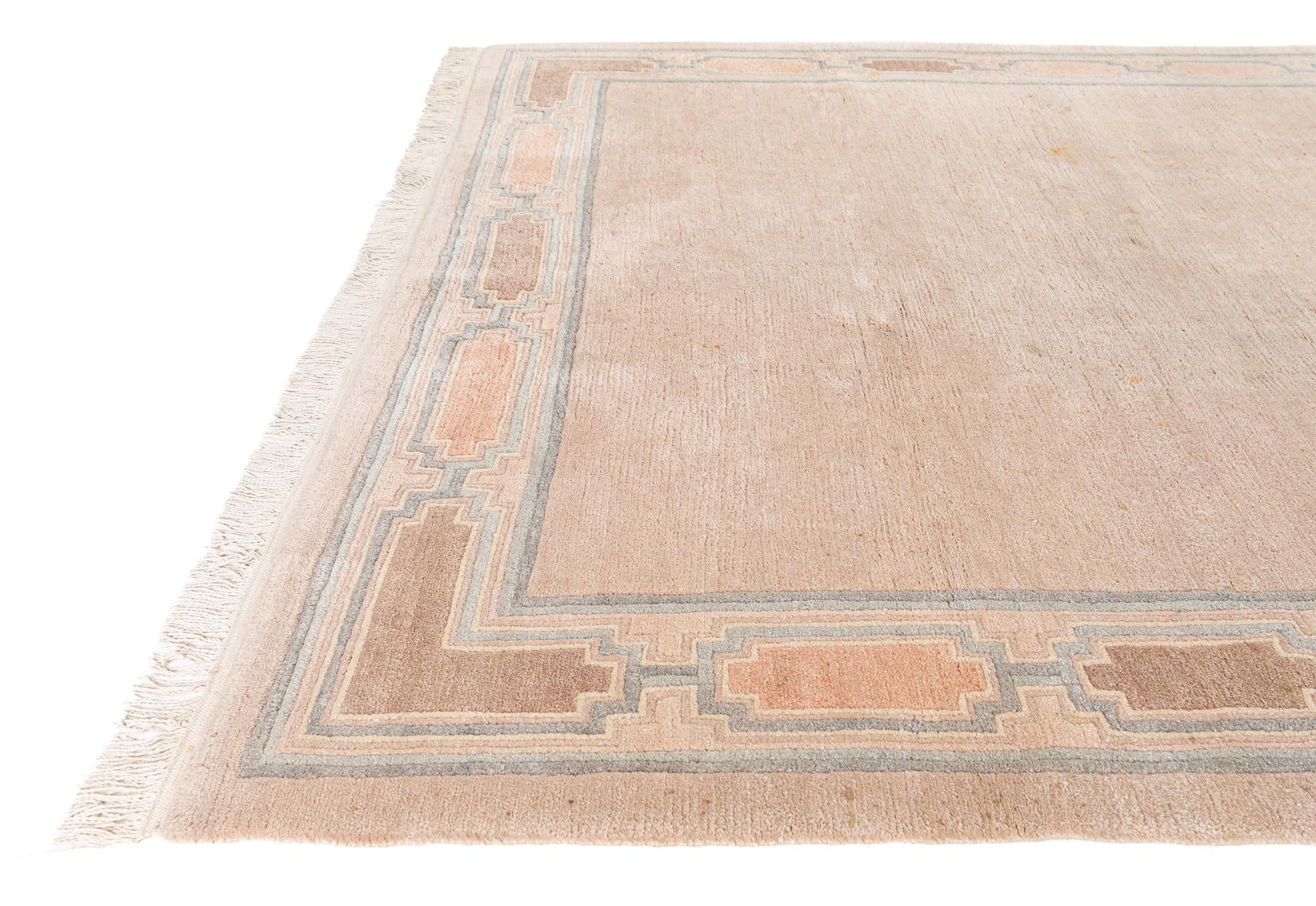 6' 6 x 9' 8 Hand Knotted Tibet Wool Rug