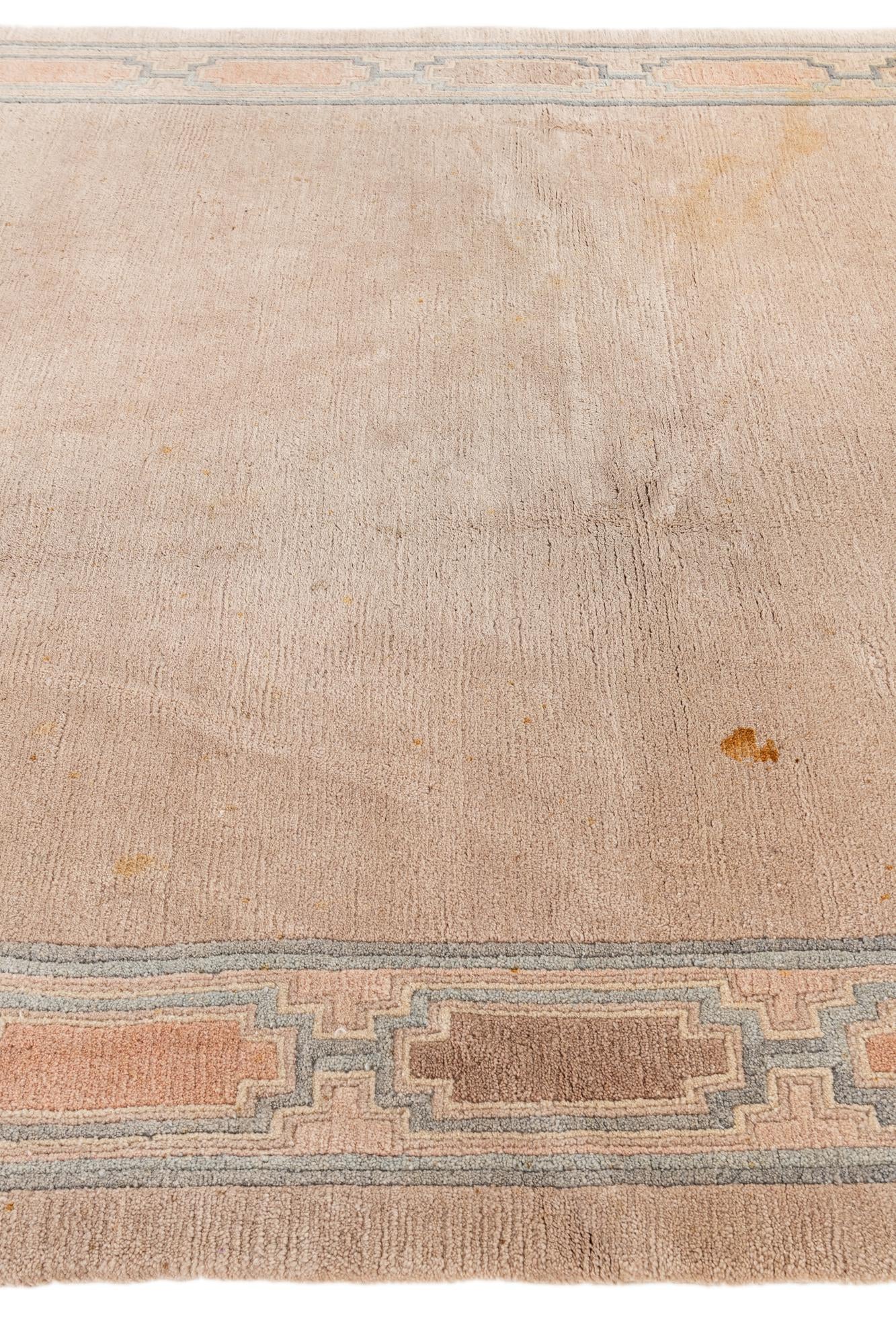 6' 6 x 9' 8 Hand Knotted Tibet Wool Rug