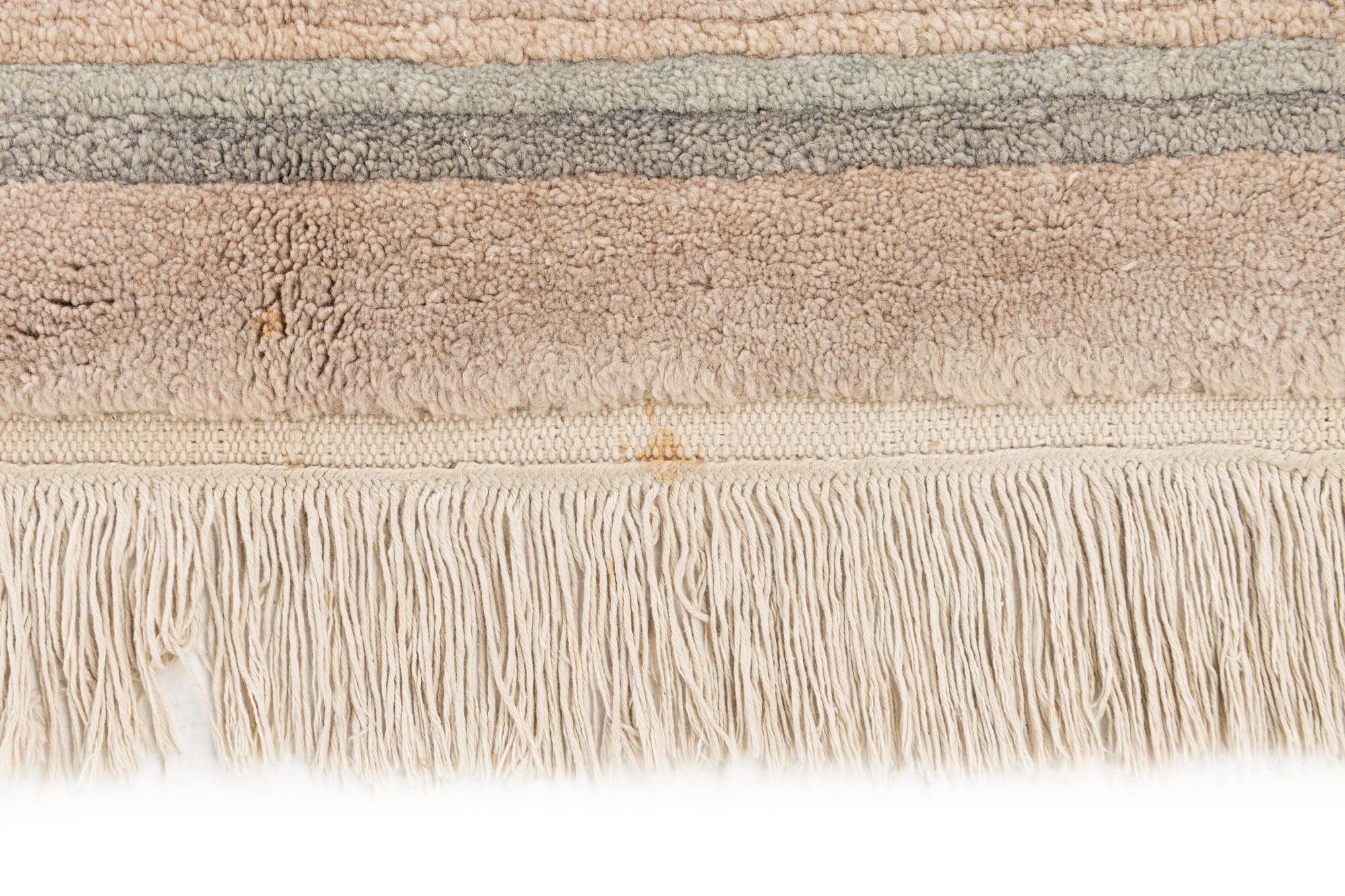 6' 6 x 9' 8 Hand Knotted Tibet Wool Rug