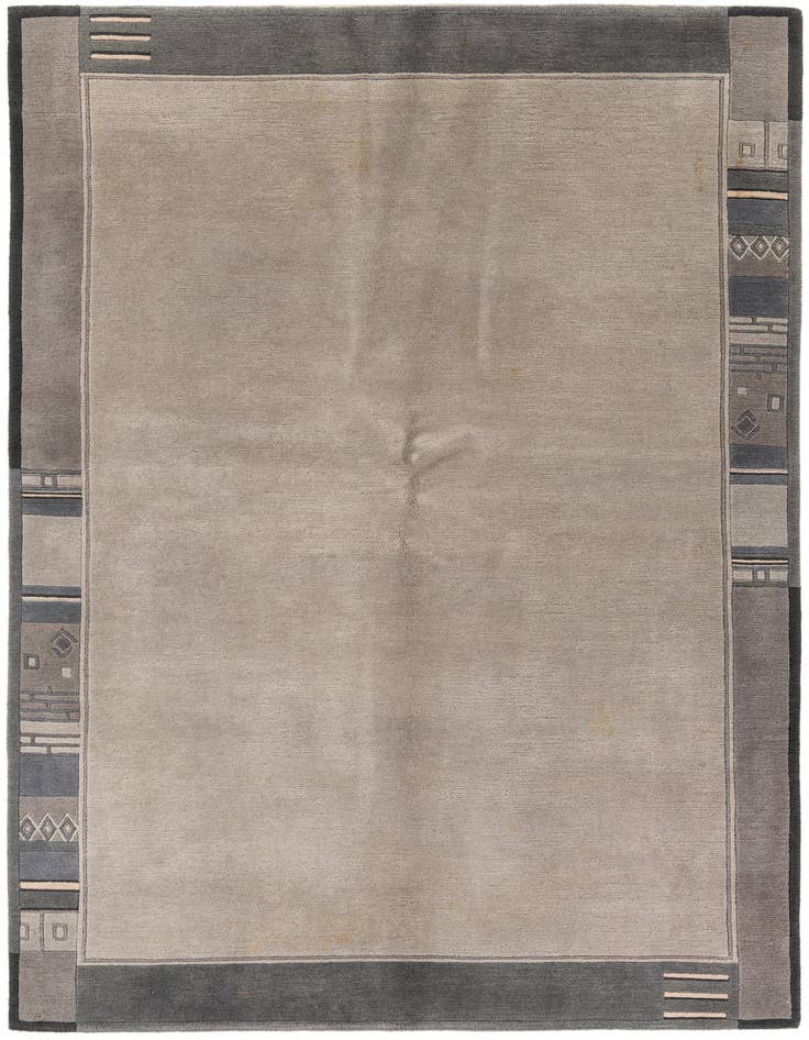 Detail image of 5' 8 x 7' 10 Hand Knotted Tibet Wool Rug