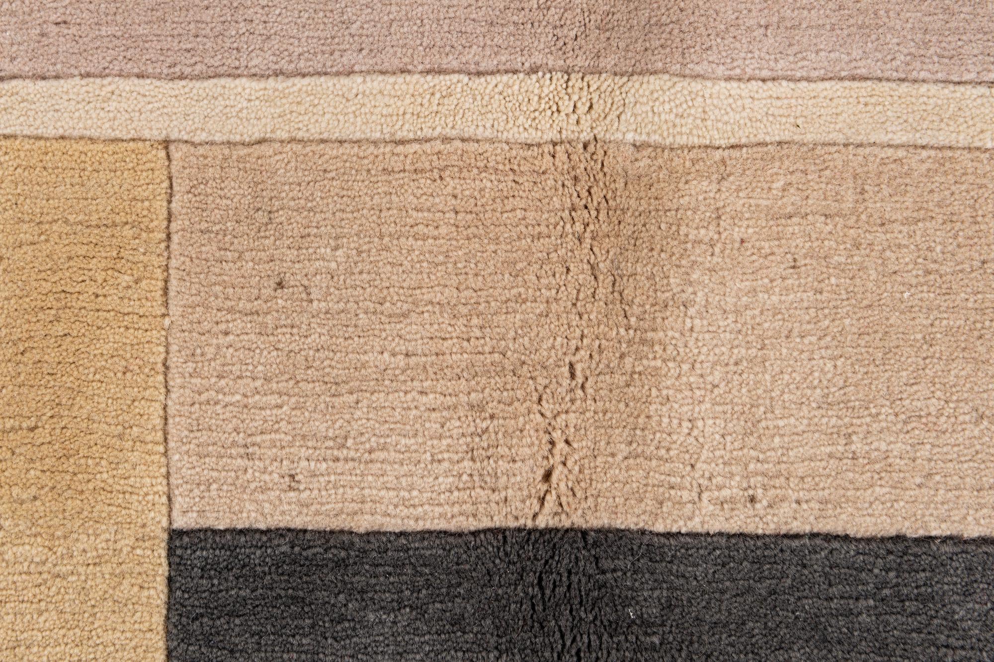9' 10 x 13' 1 Hand Knotted Tibet Wool Rug