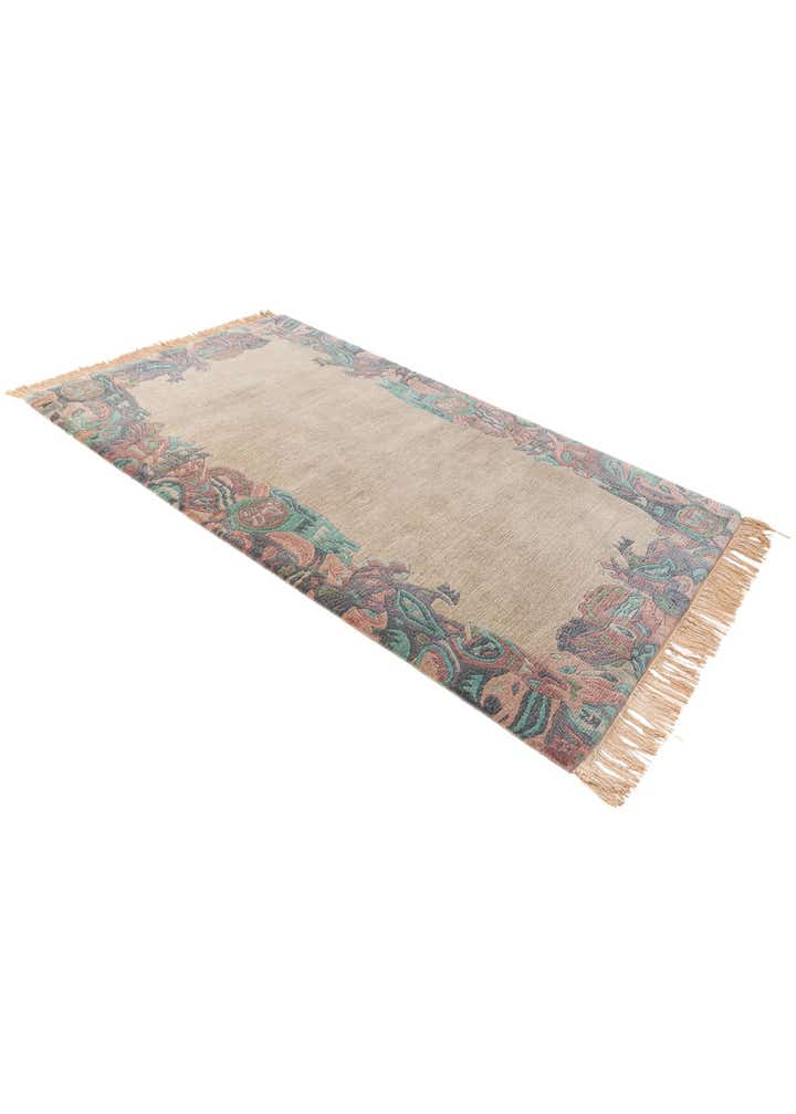 3' 2 x 5' 4 Hand Knotted Tibet Wool Rug