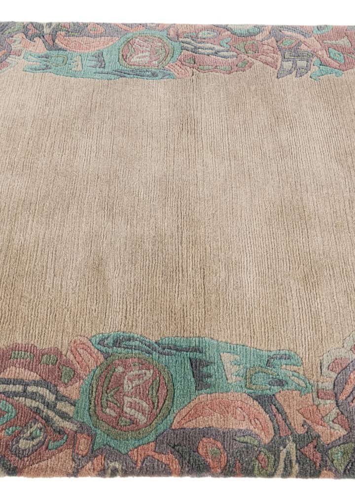 3' 2 x 5' 4 Hand Knotted Tibet Wool Rug