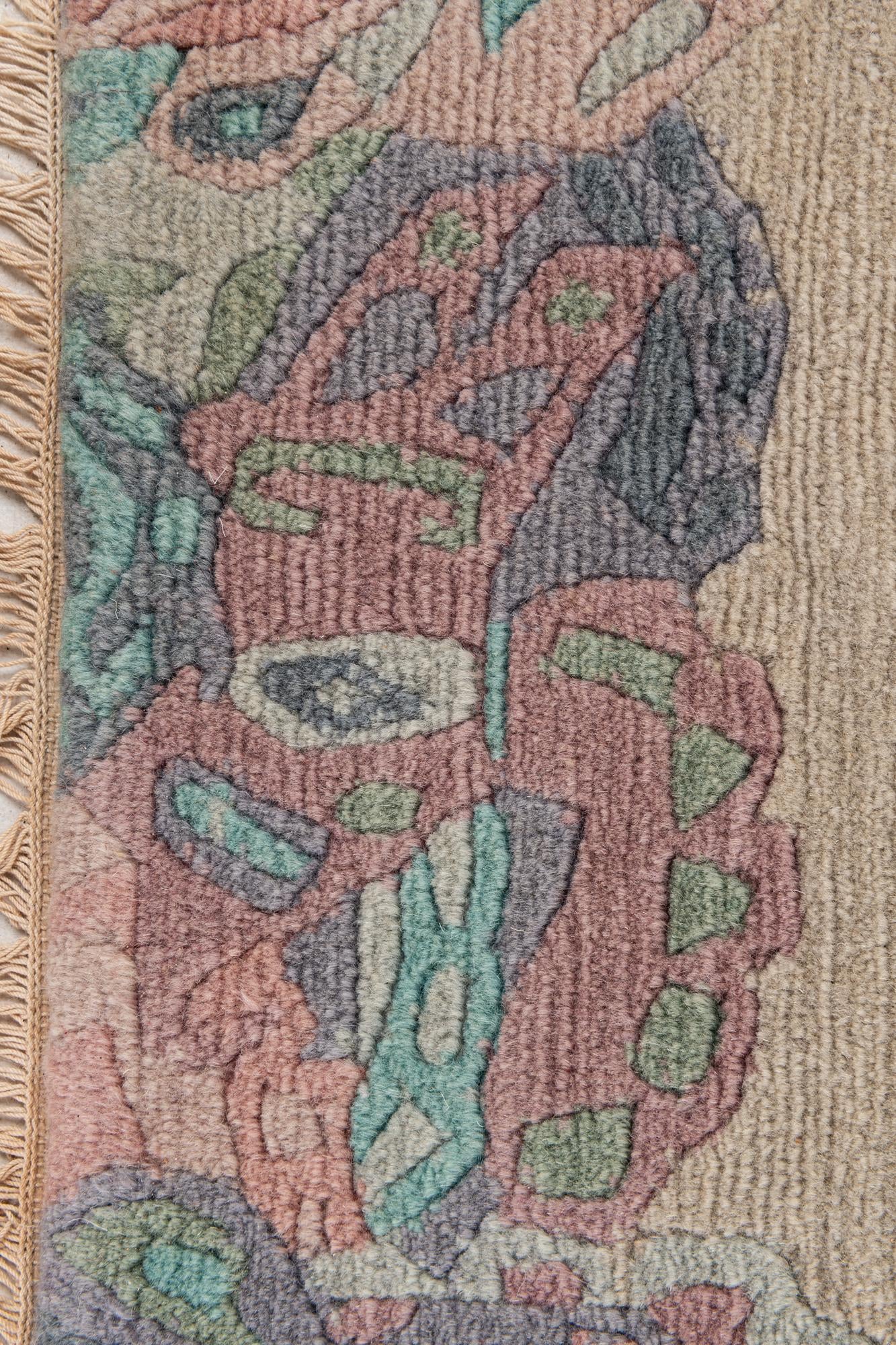 95cm x 165cm anudado a mano Tibet Alfombra Lana