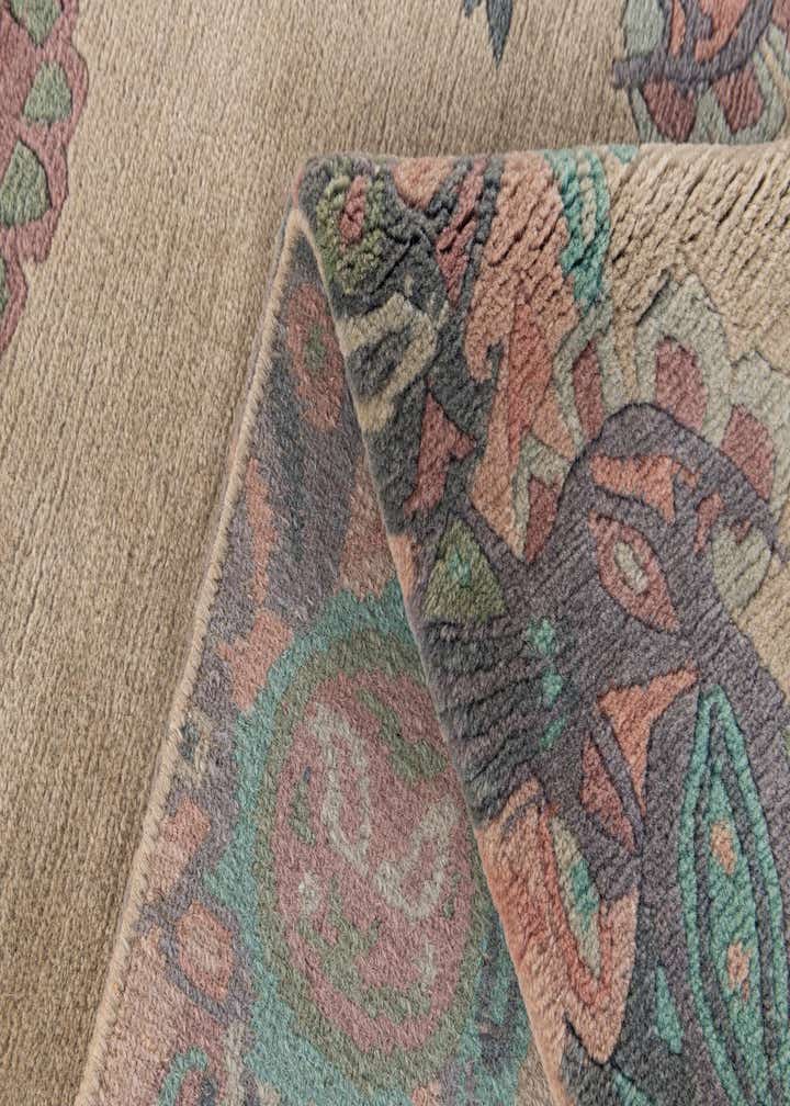 3' 2 x 5' 4 Hand Knotted Tibet Wool Rug