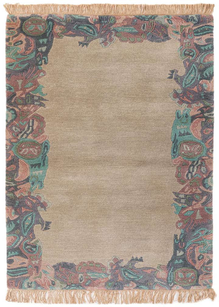 3' 2 x 5' 4 Hand Knotted Tibet Wool Rug