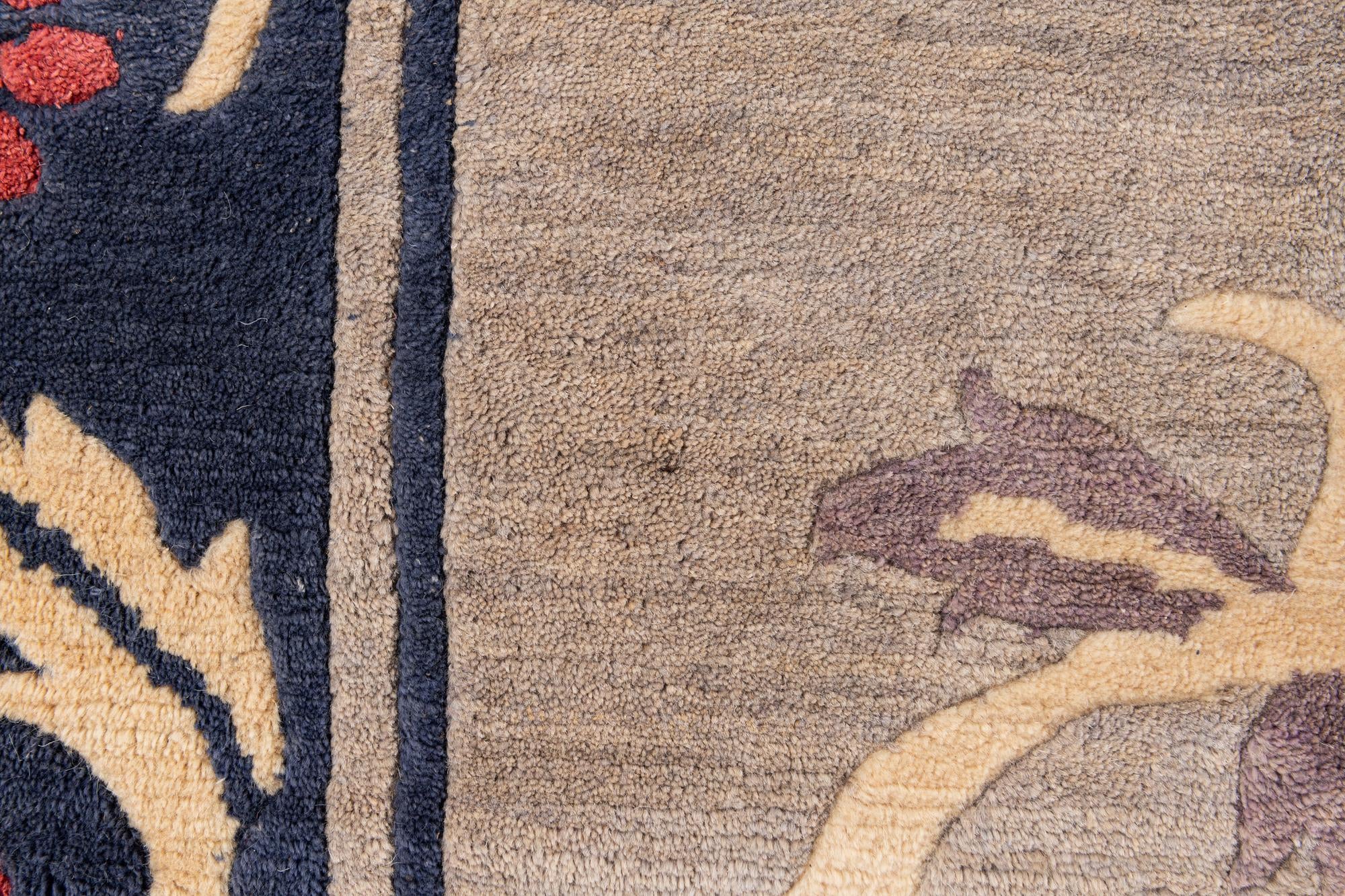 8' x 10' 1 Hand Knotted Tibet Wool Rug