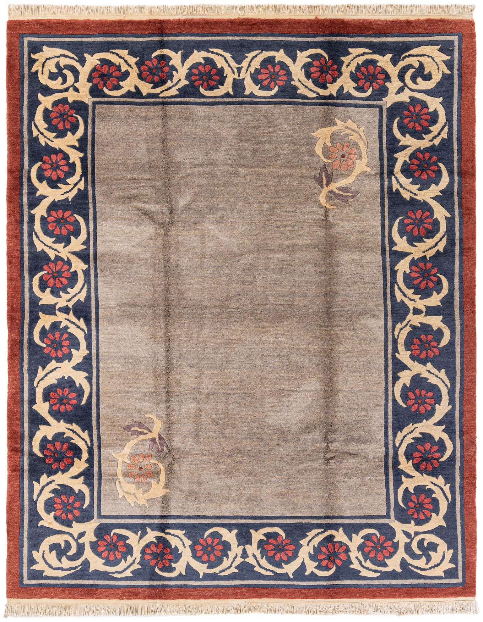 8' x 10' 1 Hand Knotted Tibet Wool Rug