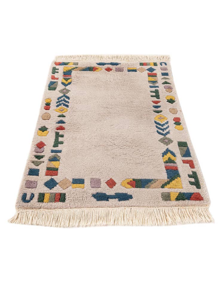 Detail image of 2' 1 x 2' 11 Hand Knotted Tibet Wool Rug