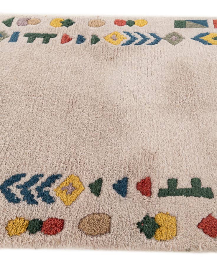 Detail image of 2' 1 x 2' 11 Hand Knotted Tibet Wool Rug