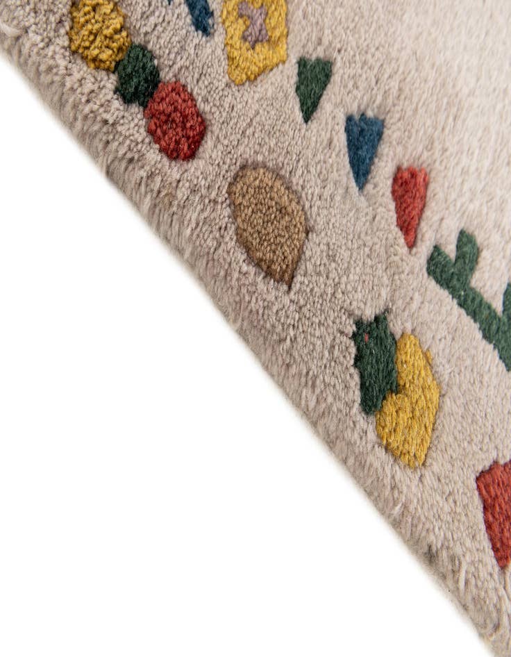 Detail image of 2' 1 x 2' 11 Hand Knotted Tibet Wool Rug