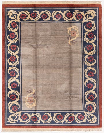 8' x 10' 1 Hand Knotted Tibet Wool Rug