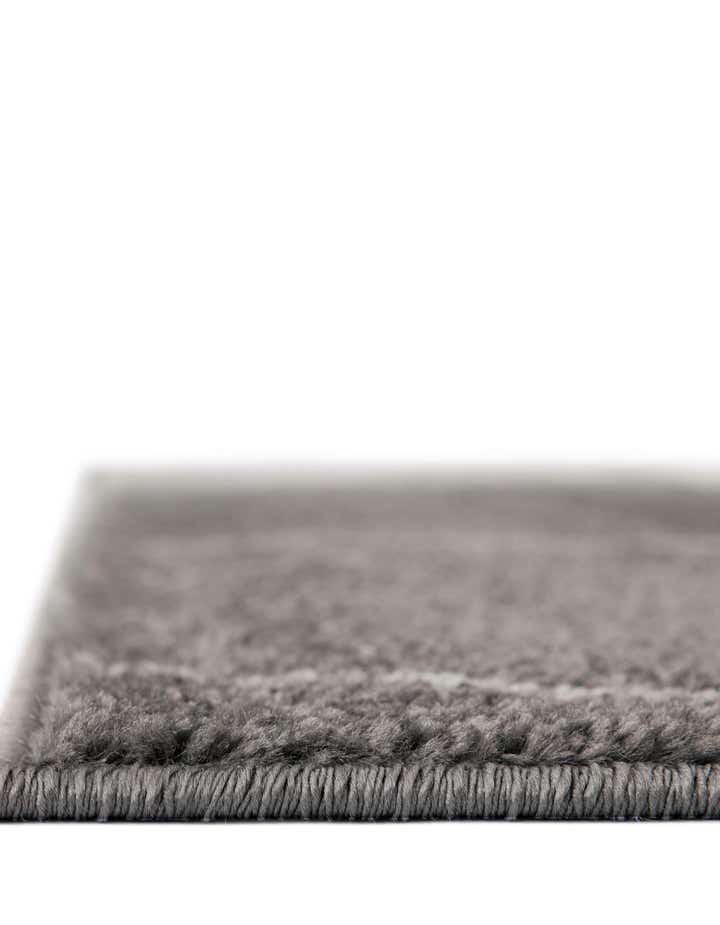 Custom Light Gray Trellis Frieze Rug