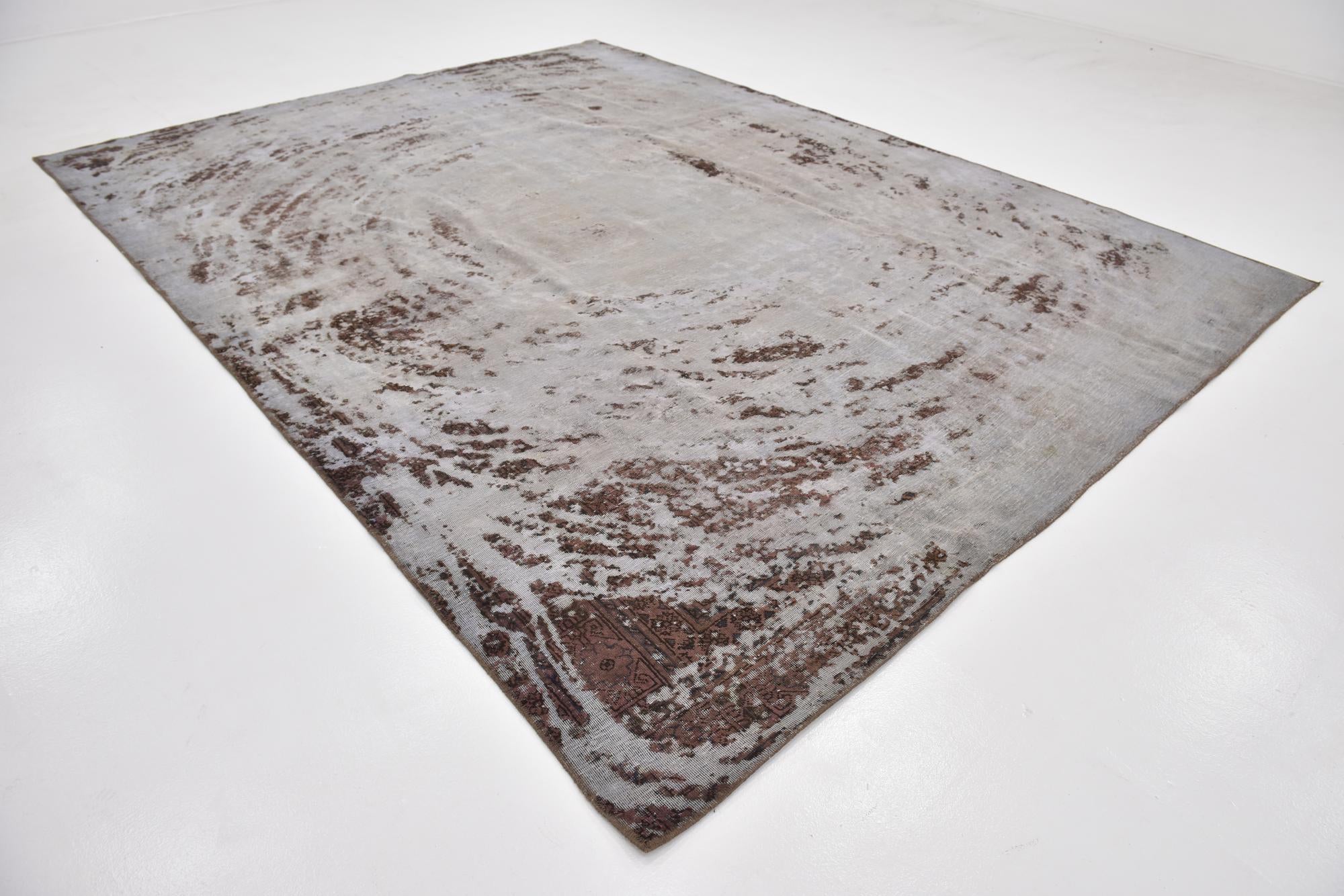 9' x 12' Hand Knotted Ultra Vintage Persian Wool Rug