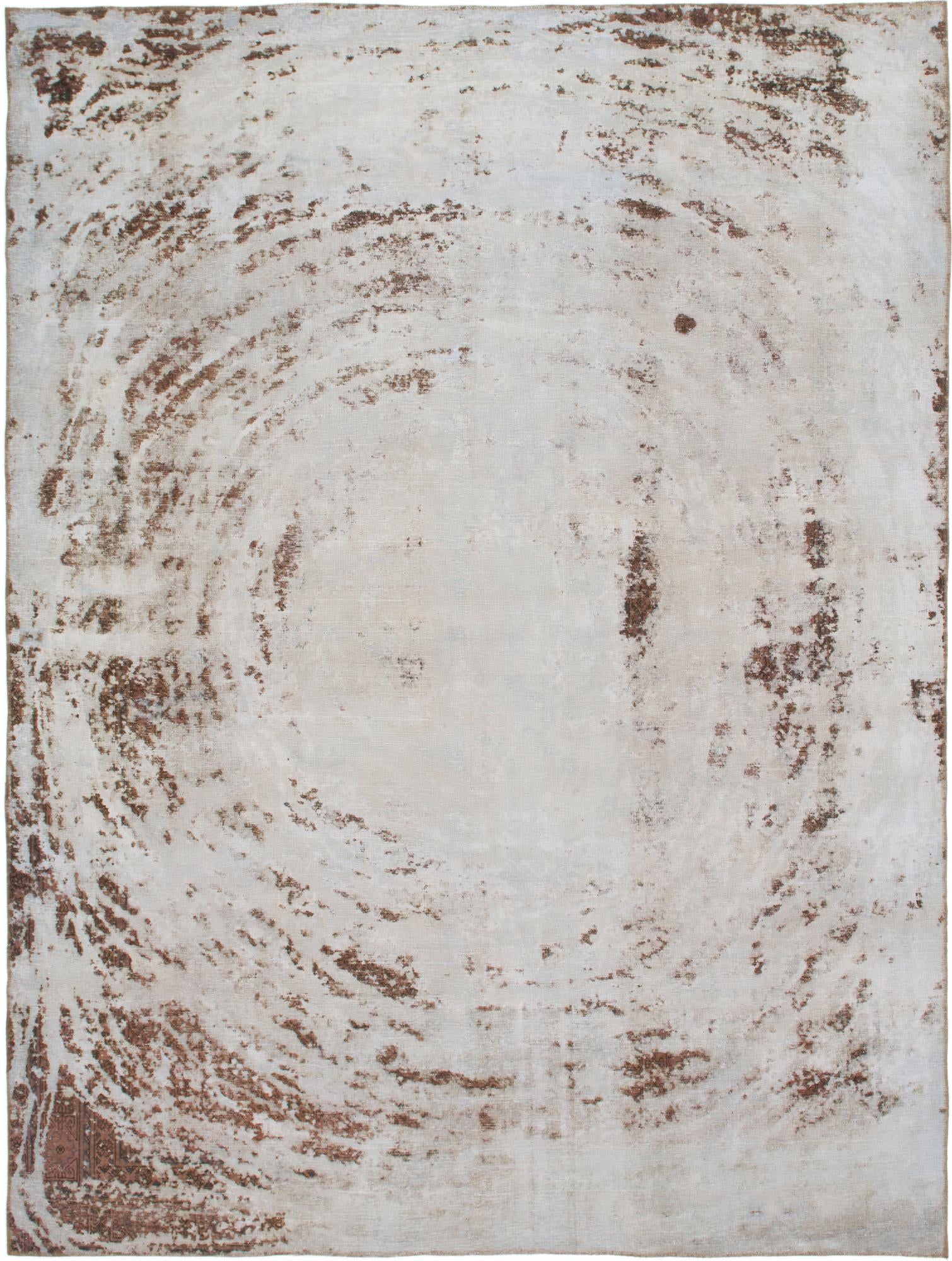9' x 12' Hand Knotted Ultra Vintage Persian Wool Rug