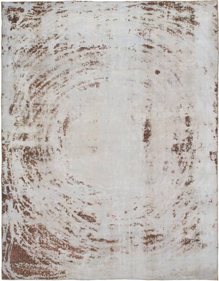 Detail image of 9' x 12' Hand Knotted Ultra Vintage Persian Wool Rug