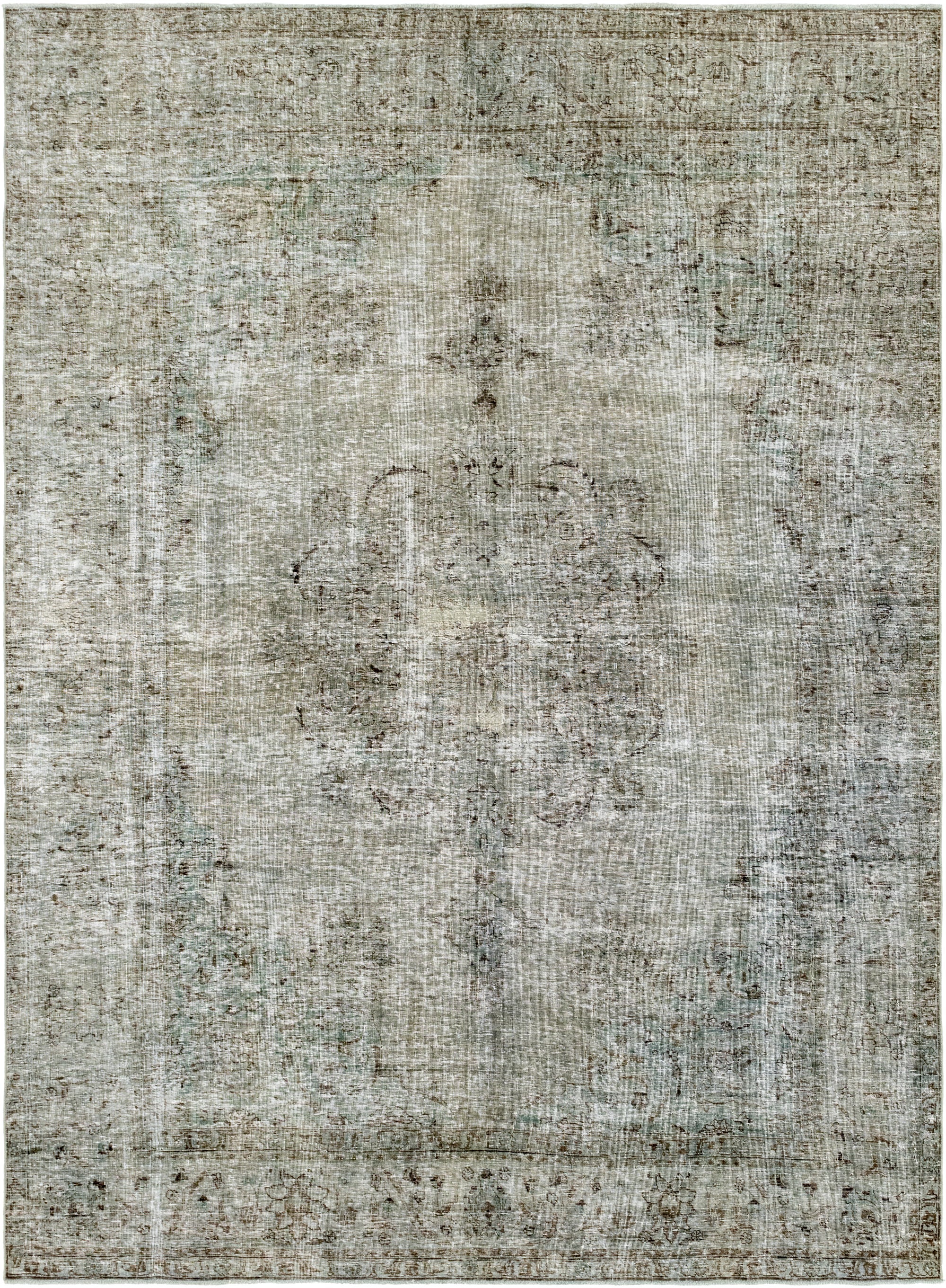 7' 10 x 11' Hand Knotted Ultra Vintage Persian Wool Rug