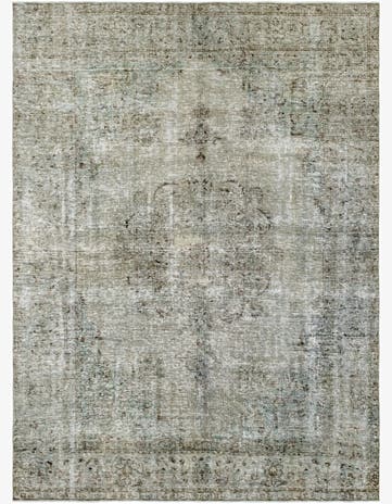 7' 10 x 11' Hand Knotted Ultra Vintage Persian Wool Rug