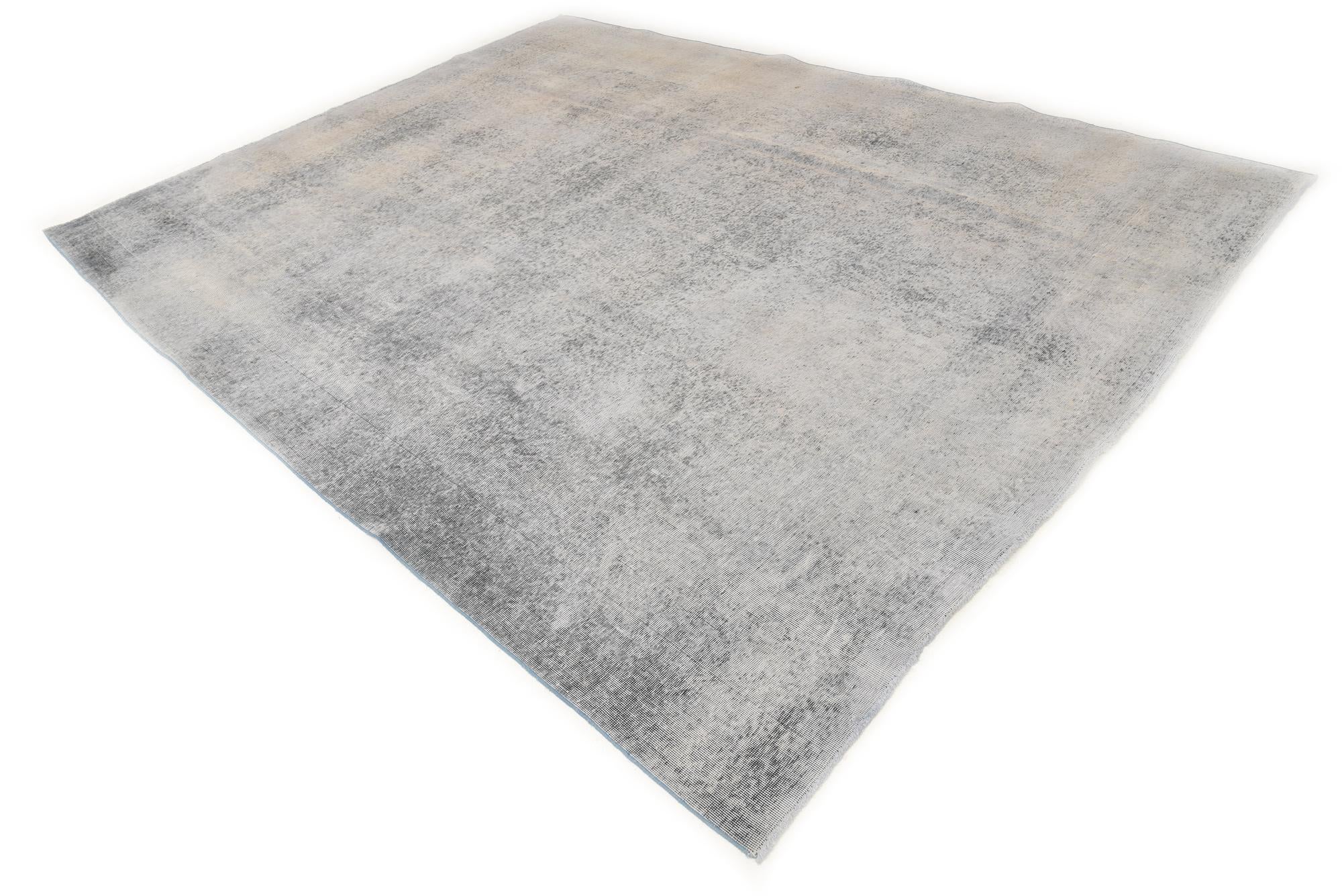 9' 8 x 13' Hand Knotted Ultra Vintage Persian Wool Rug