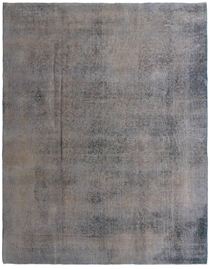 Detail image of 9' 8 x 13' Hand Knotted Ultra Vintage Persian Wool Rug